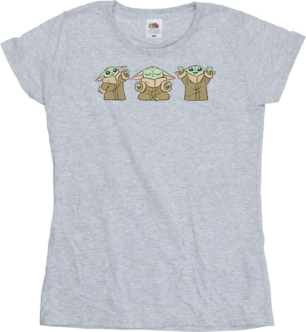 Star Wars - "The Mandalorian" T-Shirt für Damen (Grau)