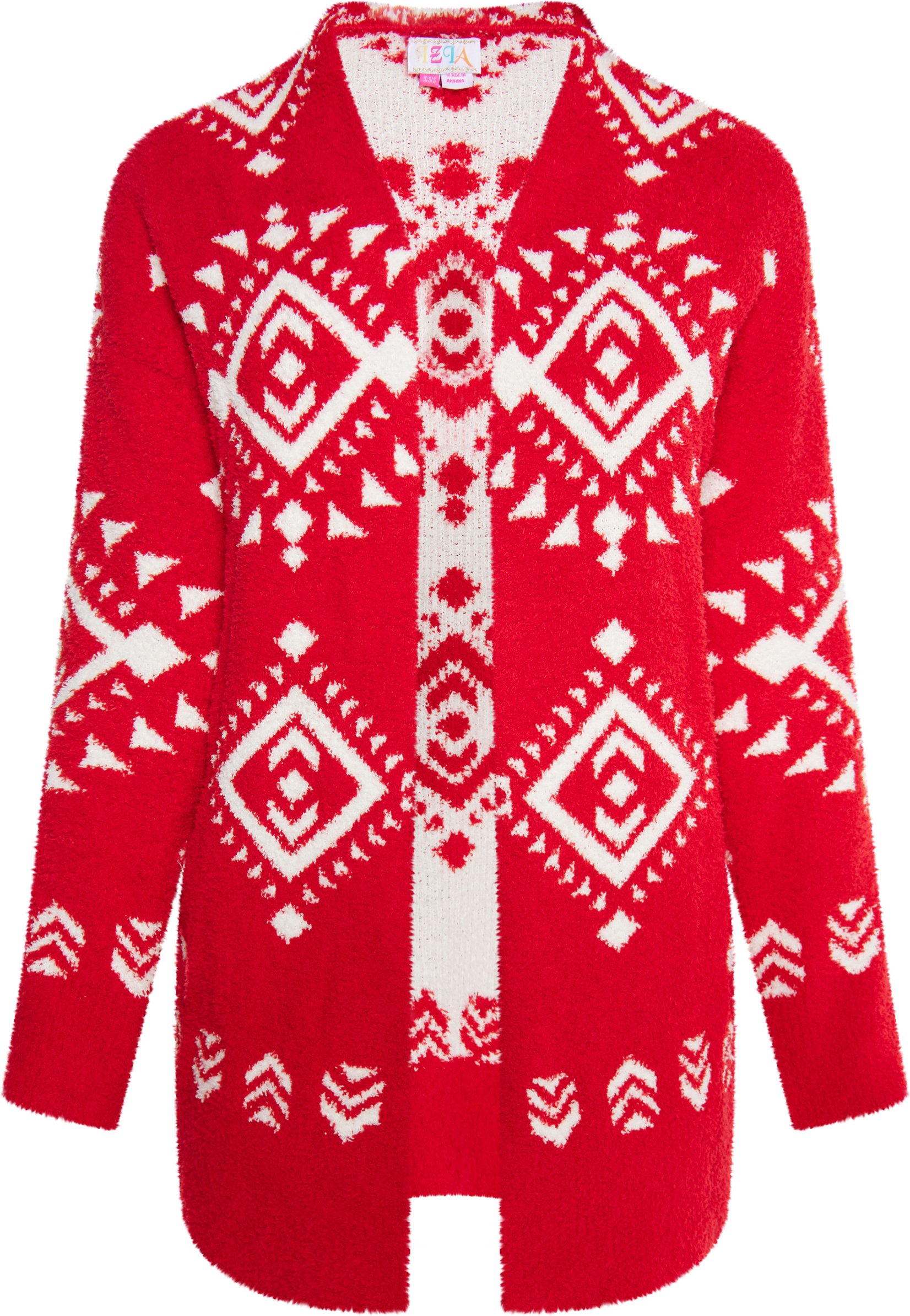 IZIA Strickjacke Damen rot weiss