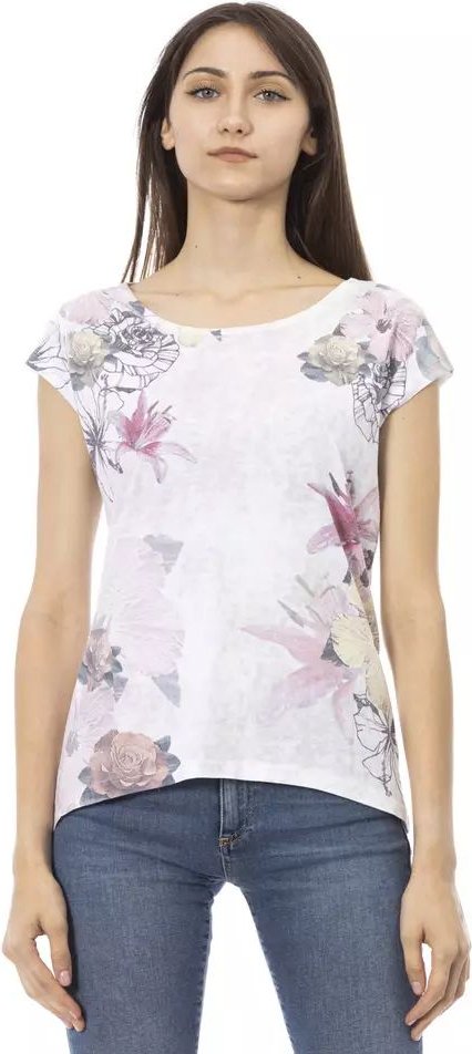 Blumenmuster T-Shirt im Freizeitstil