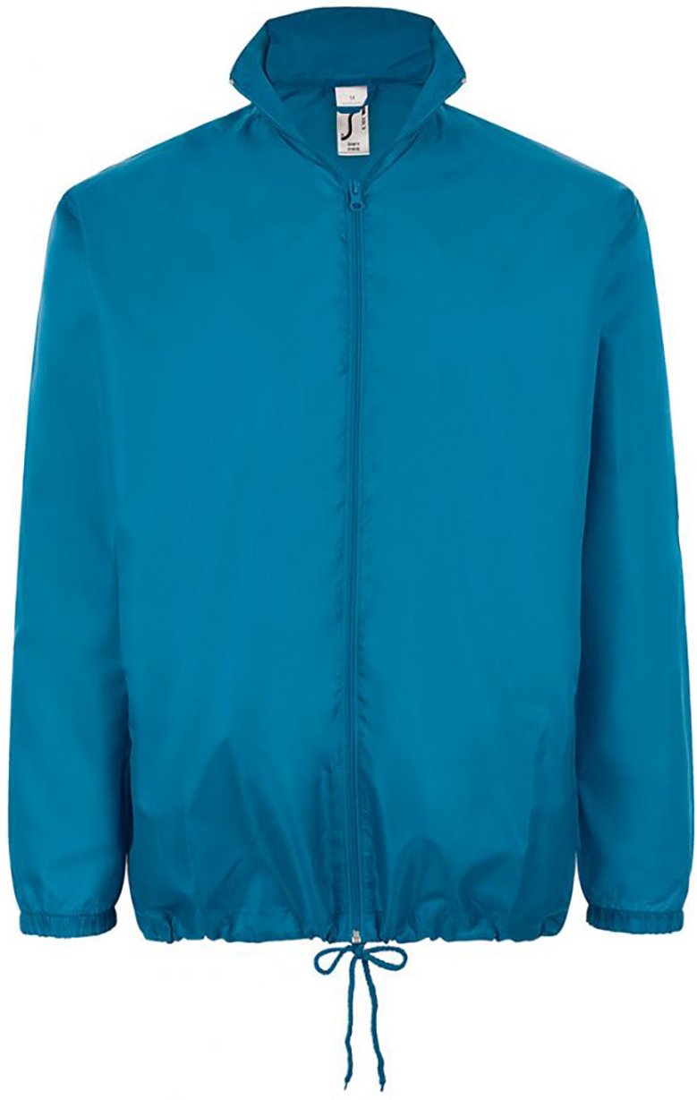 SOLS Unisex Shift Showerproof Windbreaker Jacket (Aqua)