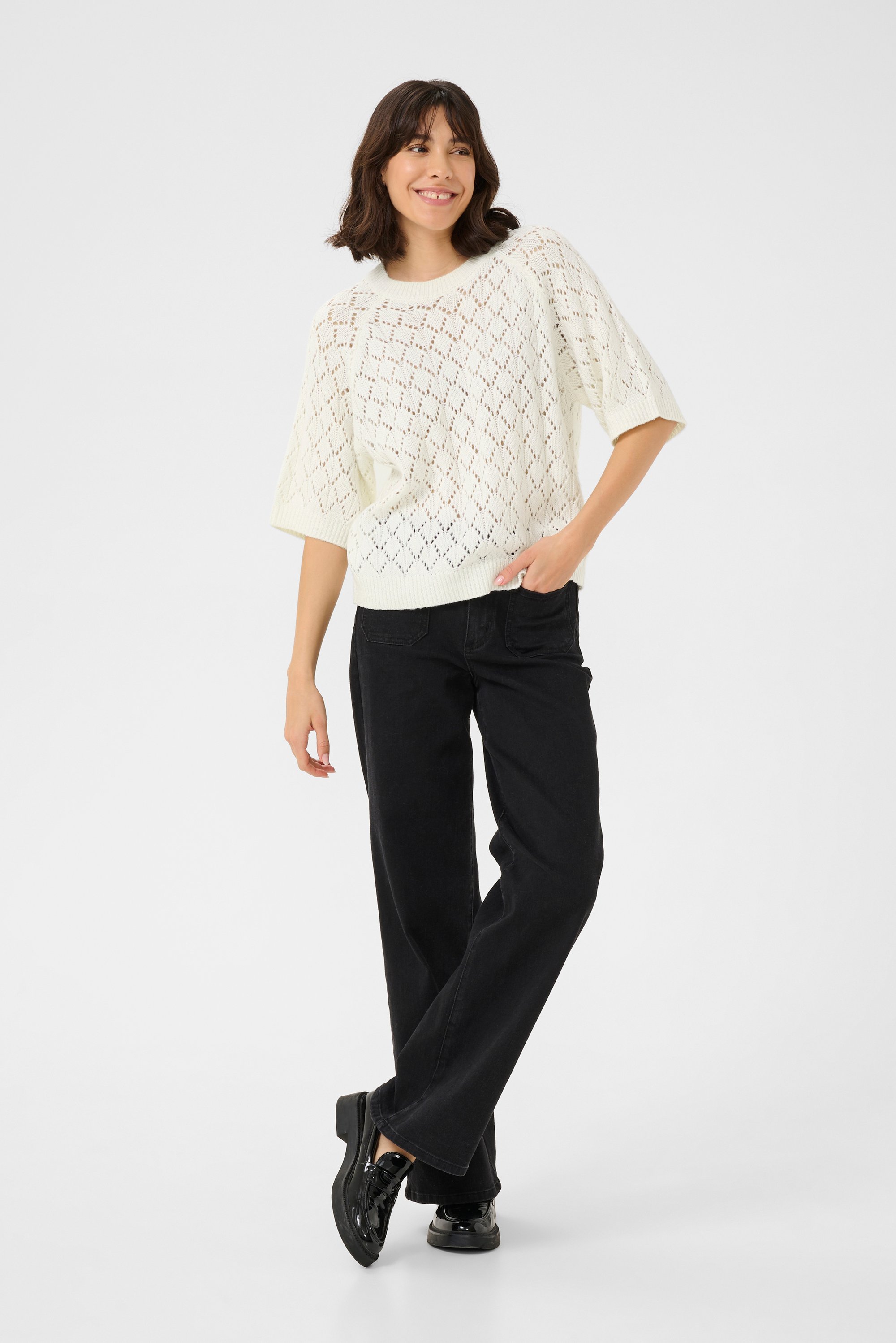 Strickpullover Loose fit white