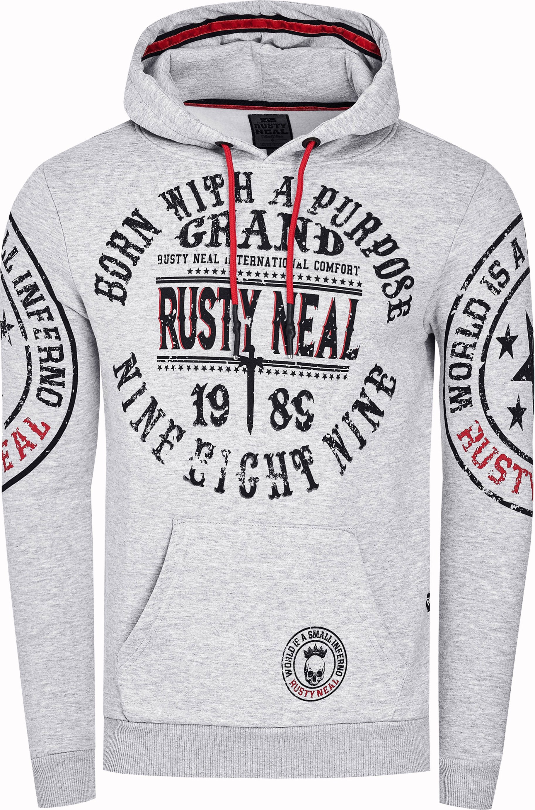 Streetwear Kapuzen-Pullover mit Prints