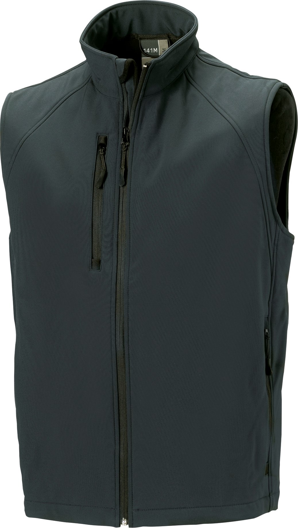 Russell Mens 3 Layer Soft Shell Gilet Jacke (Titanium)