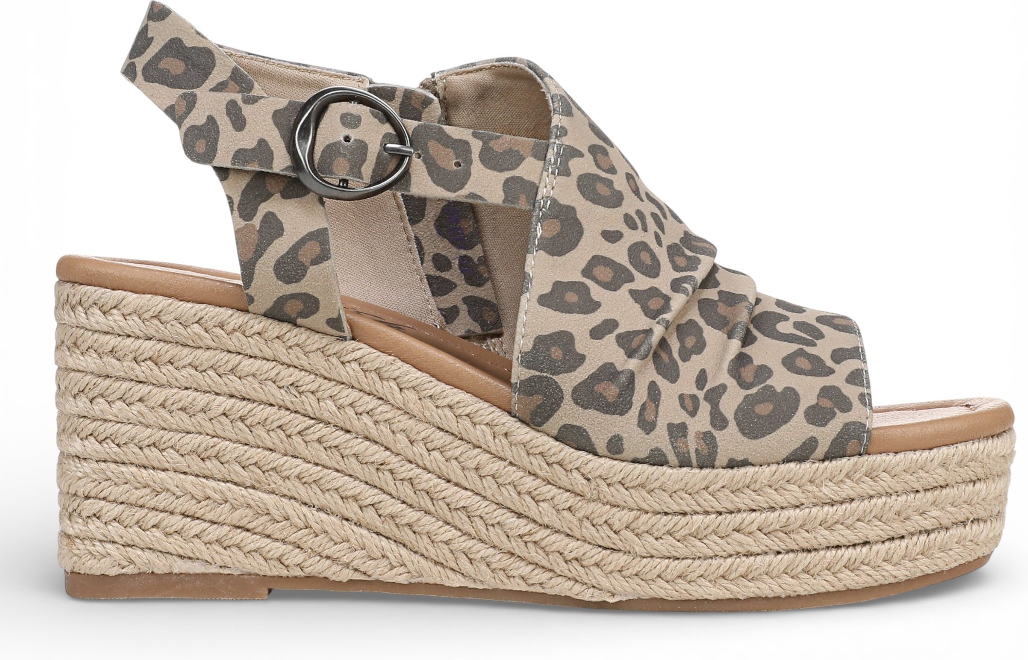 Blowfish Malibu Damen Leopardenmuster Wedge Slingbacks Heel Sandalen – Amira