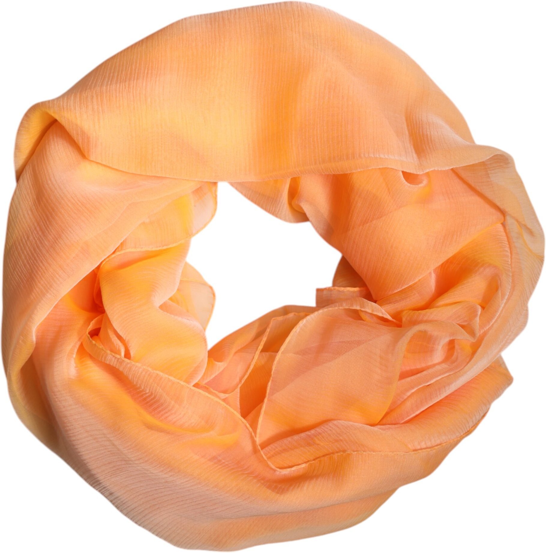 Seidenschal in Pfirsichfarbe