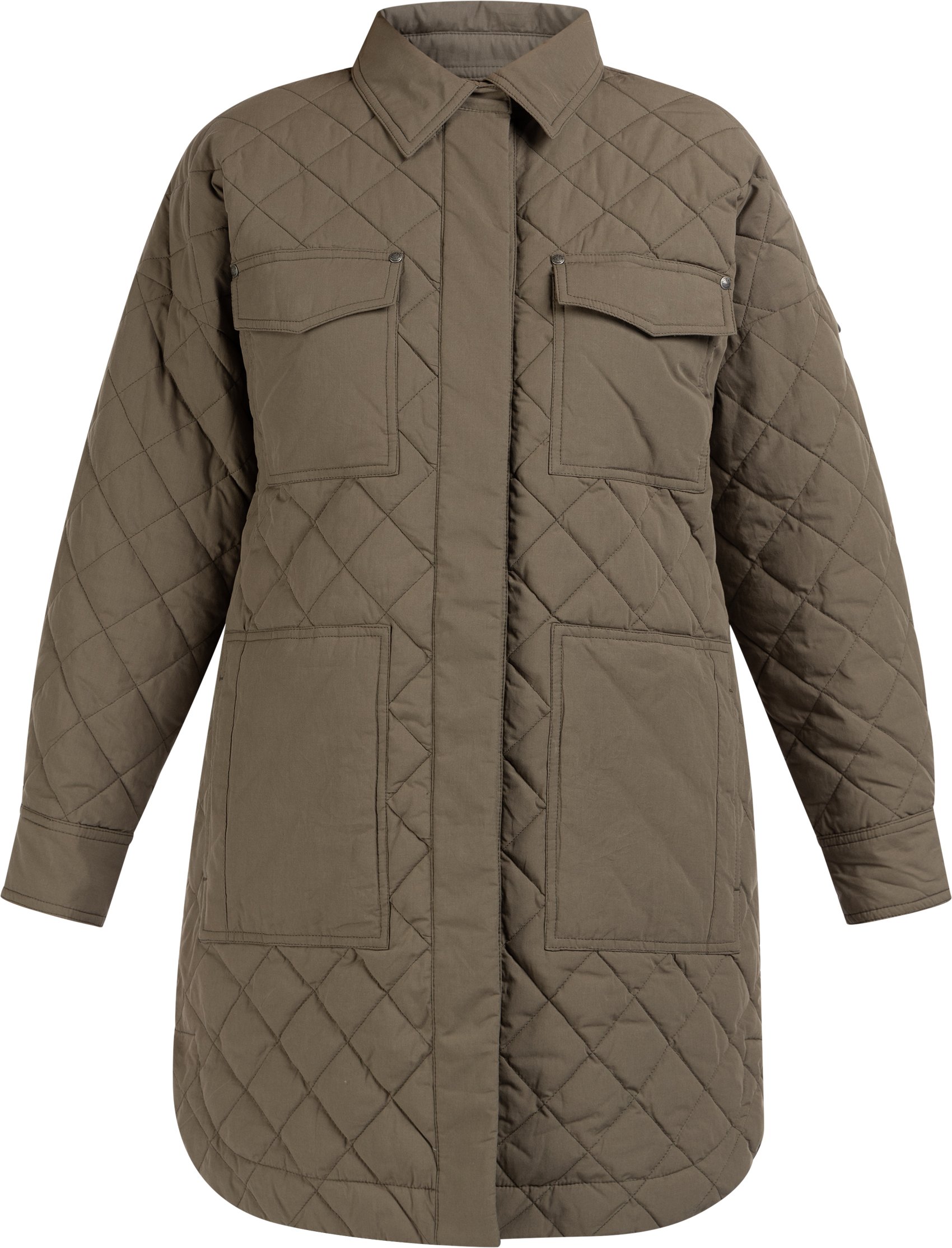 Dreimaster Baumwolljacke mit leichter Wattierung Damen oliv