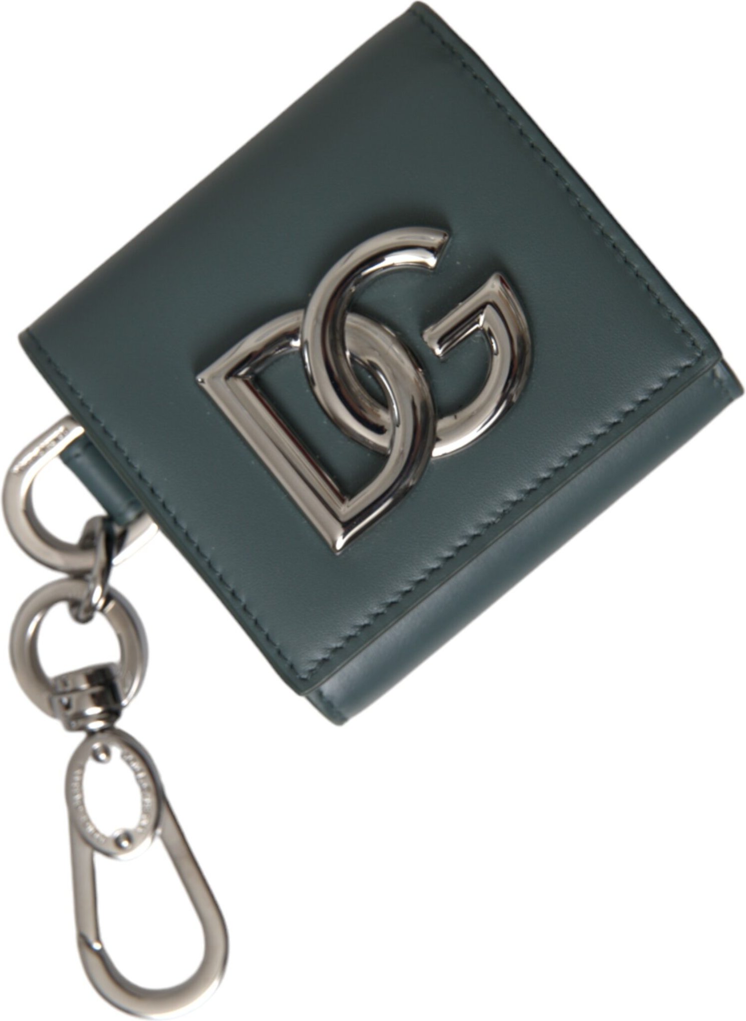 Grüner Leder DG Logo Schlüsselanhänger Geldbörse Schlüsselanhänger