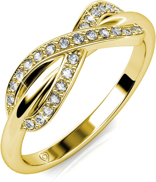 Trist Ring - Gold und Kristall