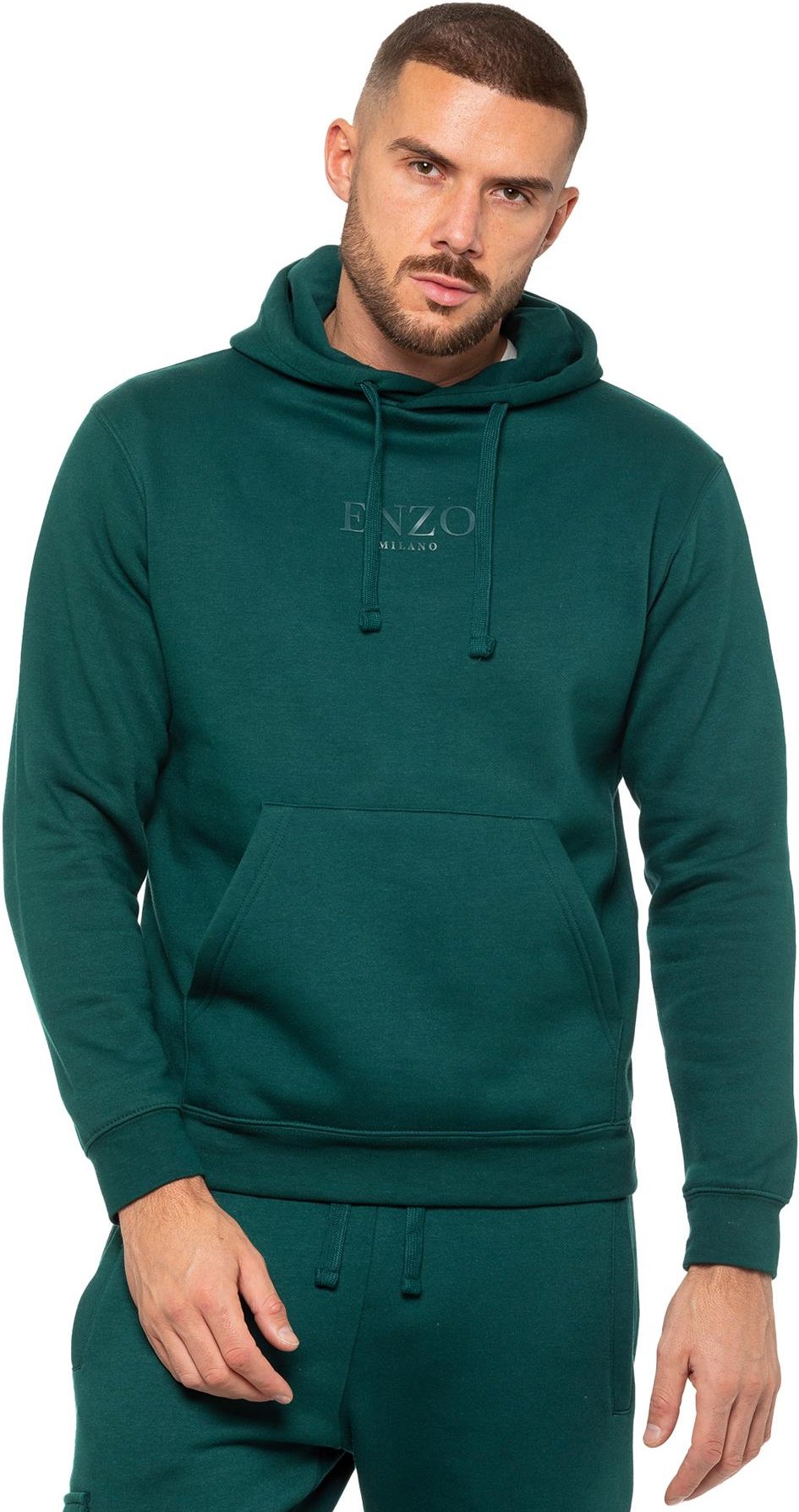 Enzo | Herren Pullover Hoodie - Grün
