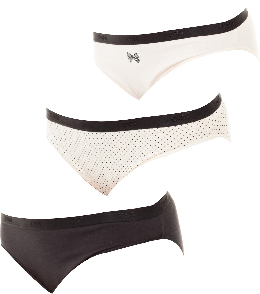 Pack-3 Höschen Slips Coton Strech D4C17 Frau