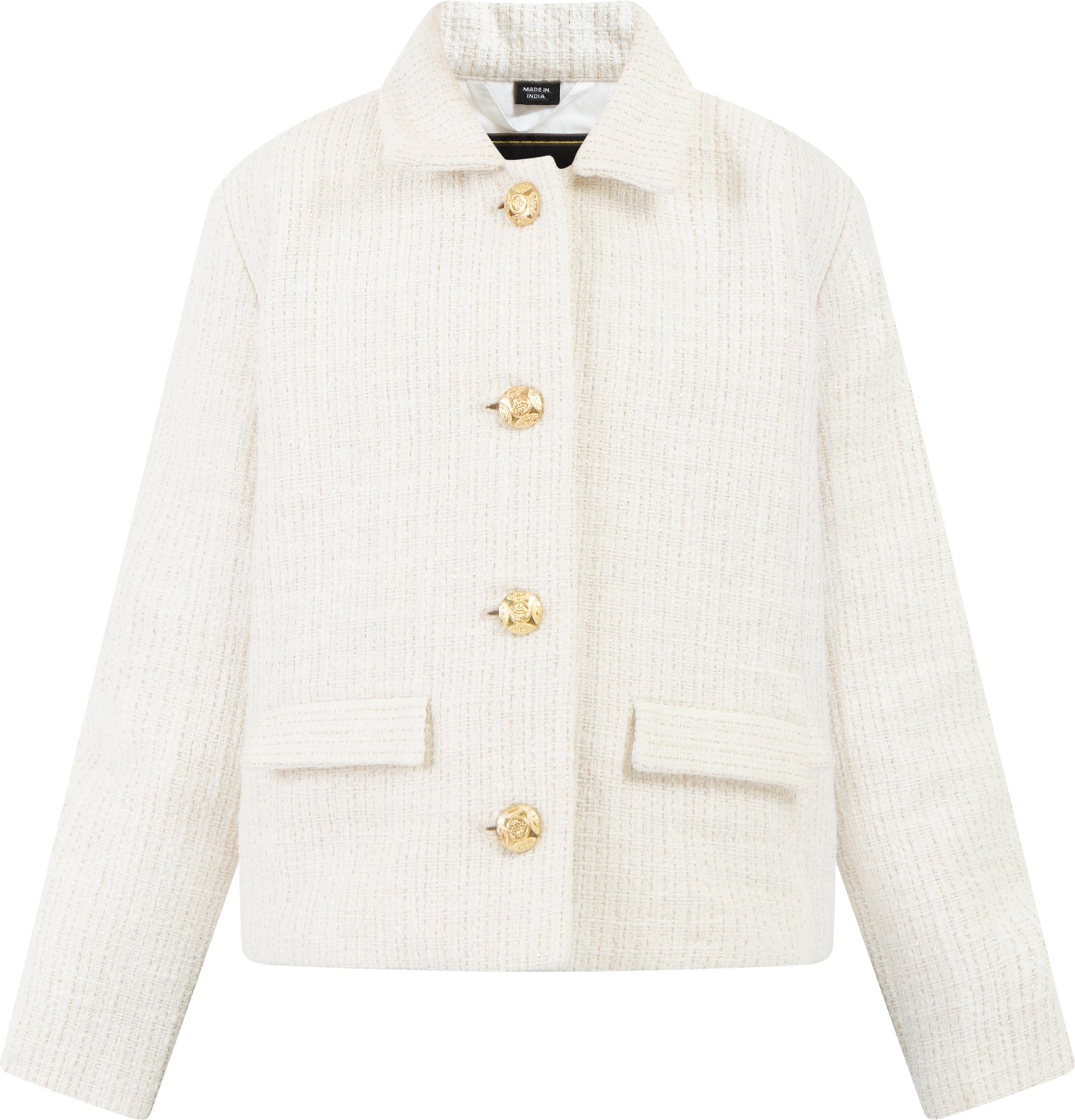 Thumbnail - Faina Blazerjacke Mädchen Wollweiß