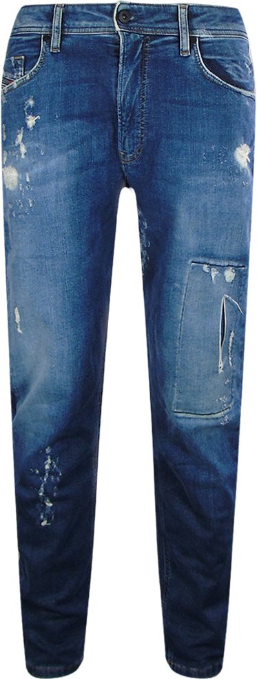 Diesel - Narrot-t - Zerrissene Blaue Jogg-jeans