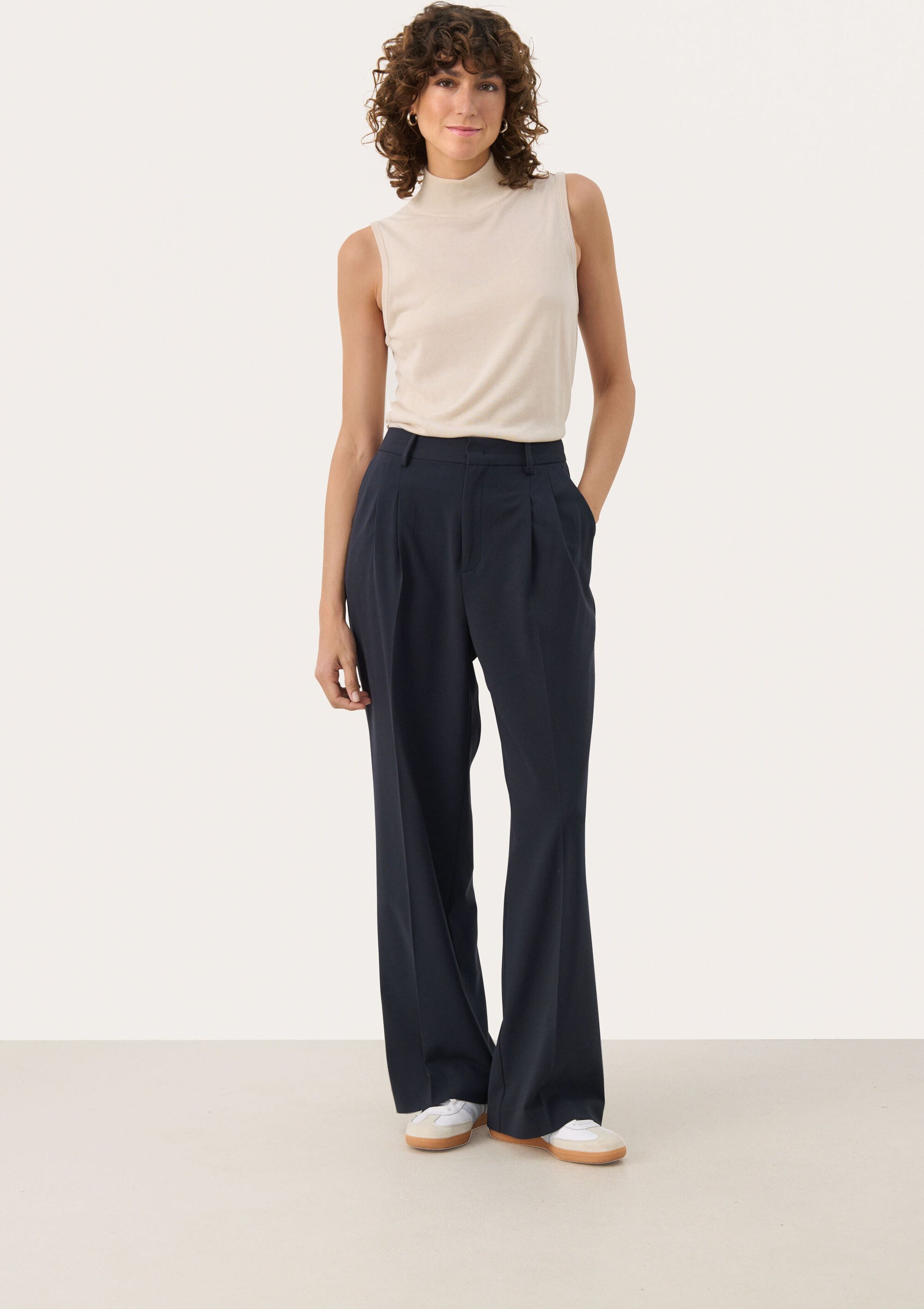 Thumbnail - Pants Suiting Classic fit Dark Navy