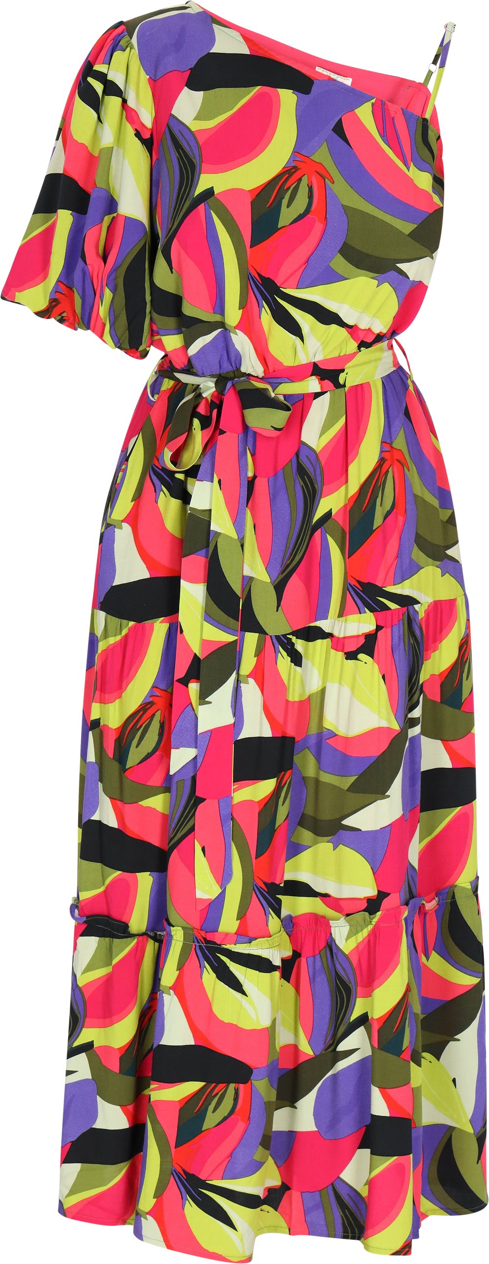 IZIA Kleid Frauen violett mehrfarbig