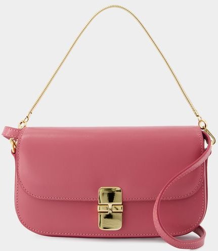 Grace Chain Schultertasche - A.P.C. - Leder - Pink