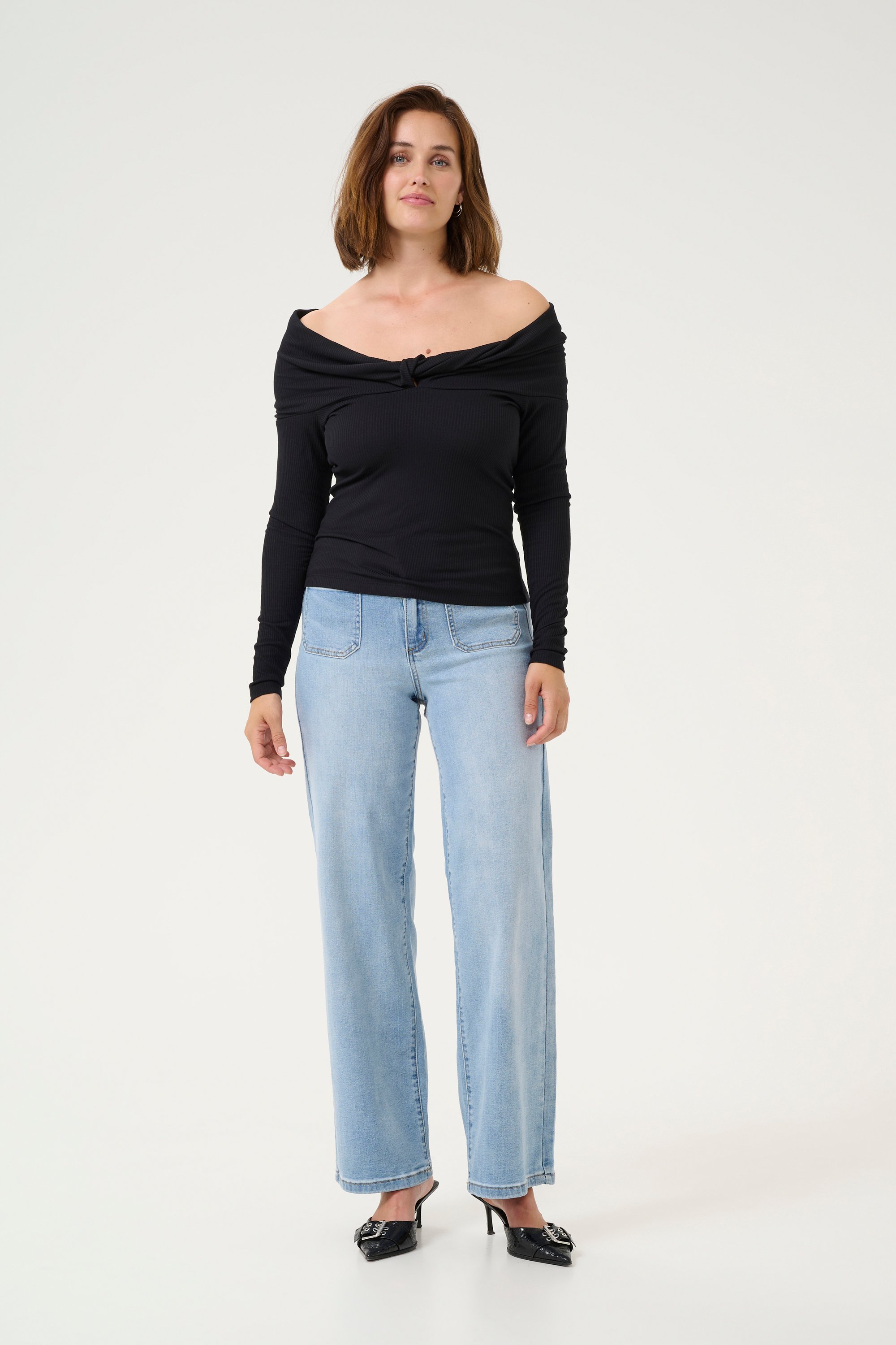 T-shirt Slim fit Black