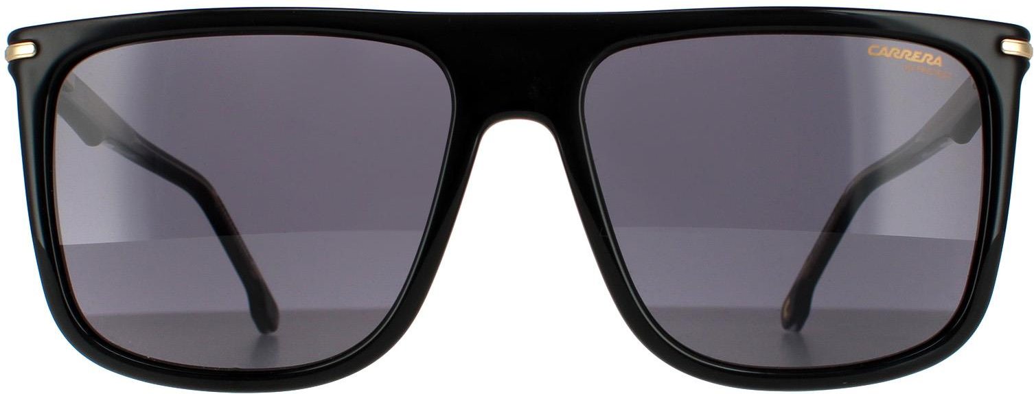 Carrera Rectangle Mens Schwarz Gold Grau Sonnenbrille
