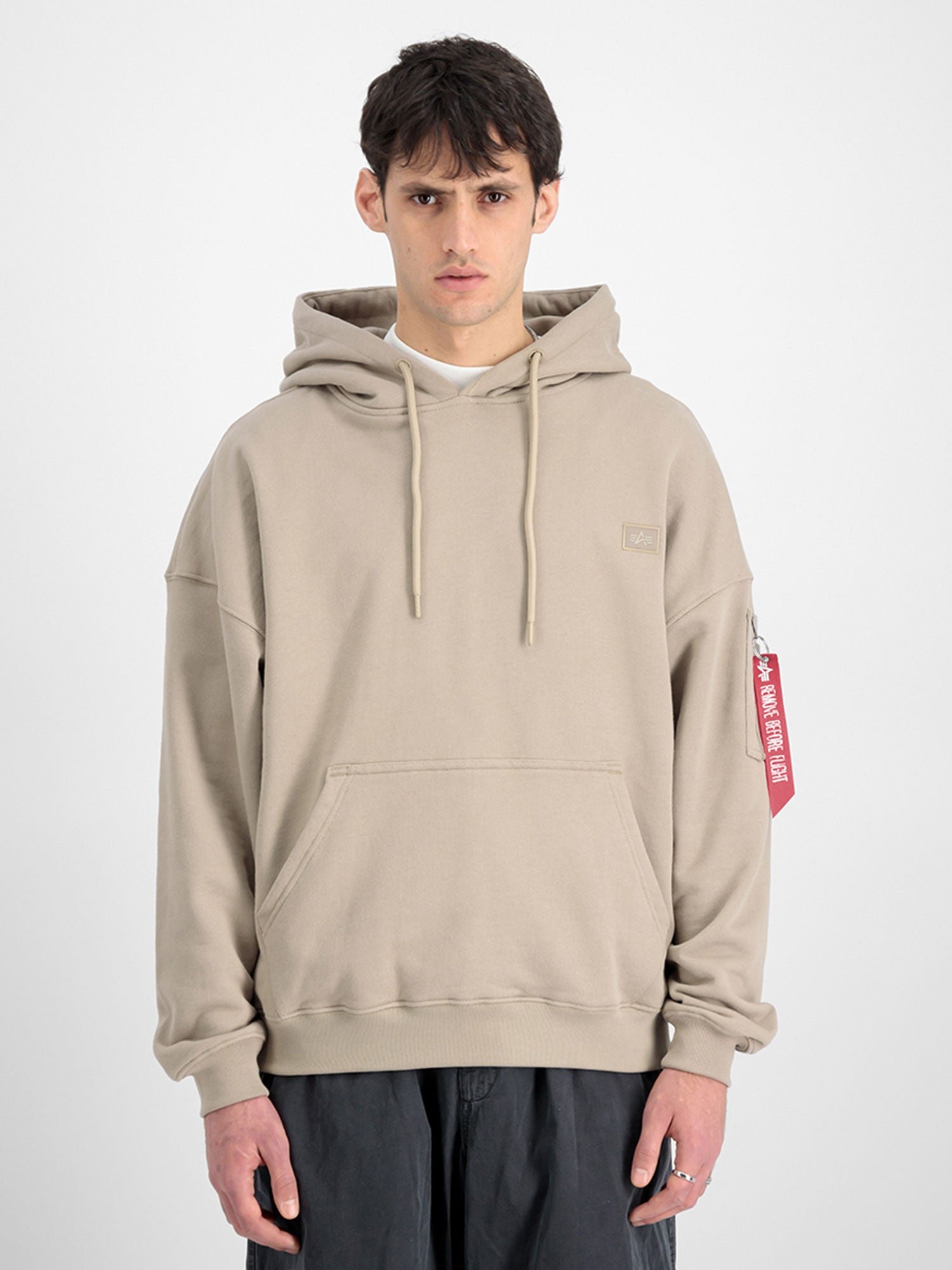 Herren Alpha Industries Essentials Rl Hoodie in Sand