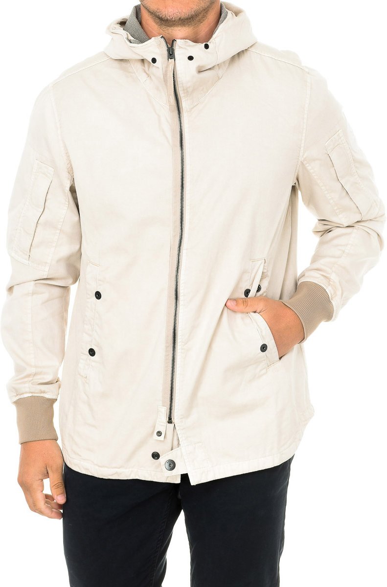 Überziehjacke mit Kapuzenkragen D01657 man