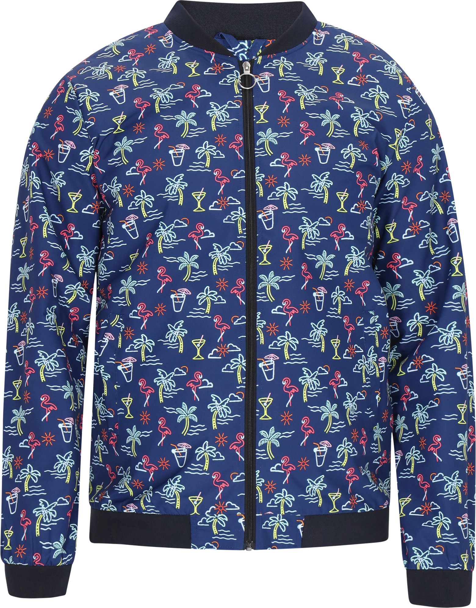 Mo Jacke Männer Marineblau Mehrfarbig