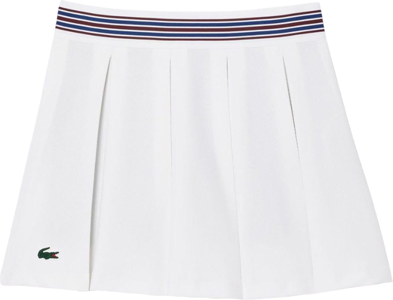 Lacoste - Rock für Damen Piqué - Tennis (Weiß/Blau)