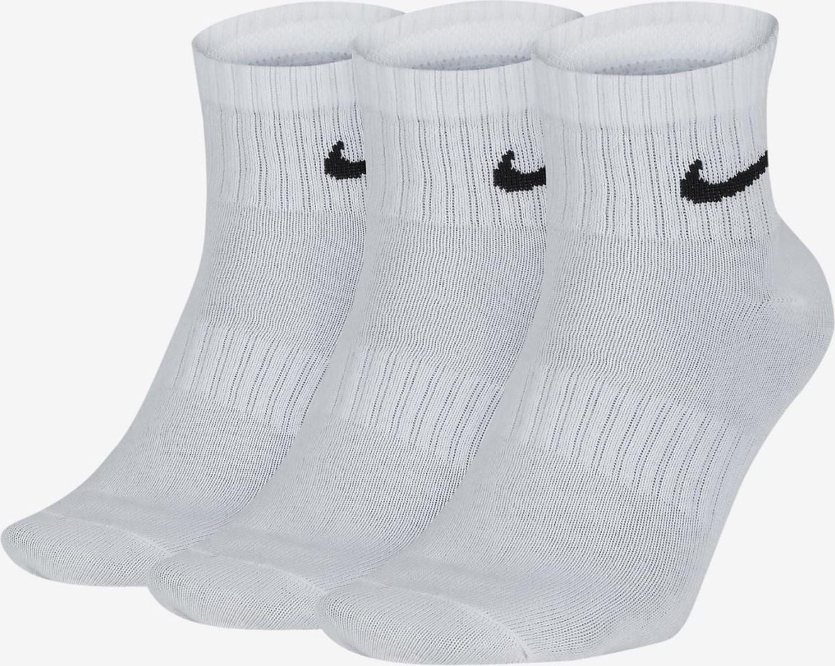 Nike Dry Cushion Everyday 3 Paar Knöchelsocken in Weiß
