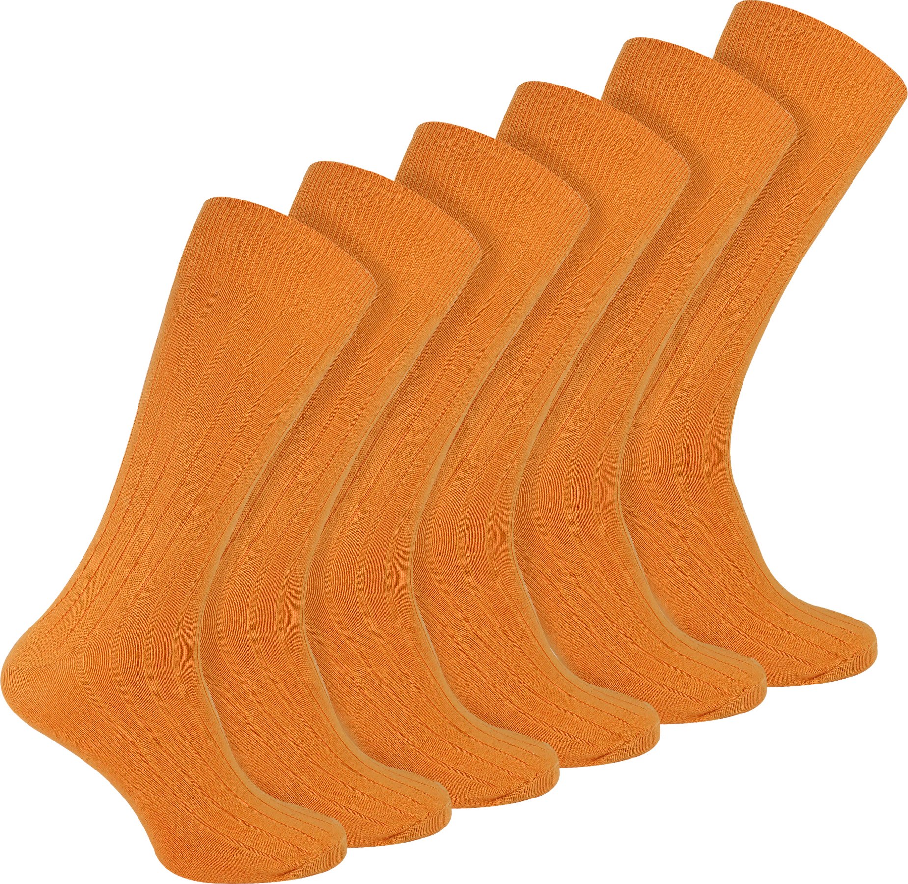 Herren einfarbige Baumwoll-Rippstrumpfstrümpfe