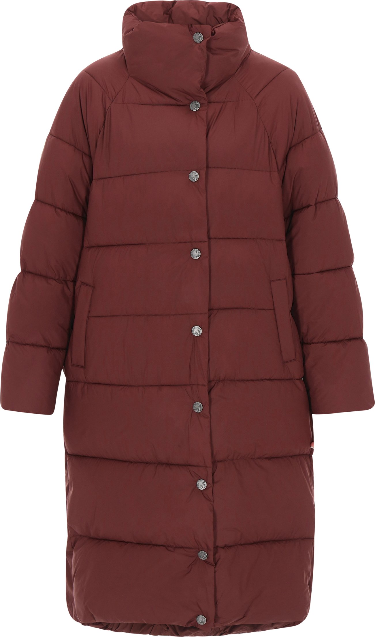 Dreimaster Mantel Frauen Burgund