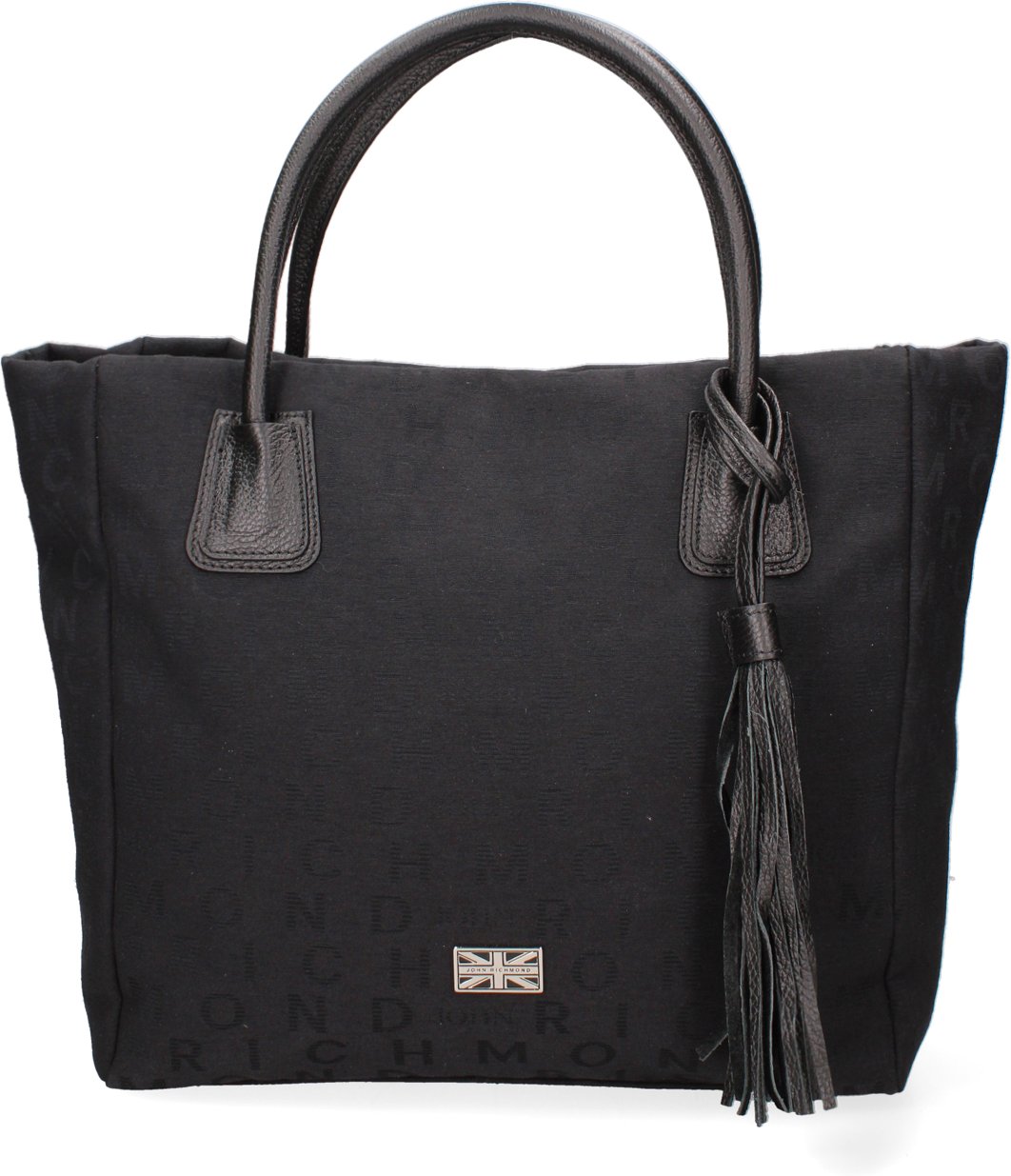 John Richmond Handtasche Frauen BLACK AND SILVER