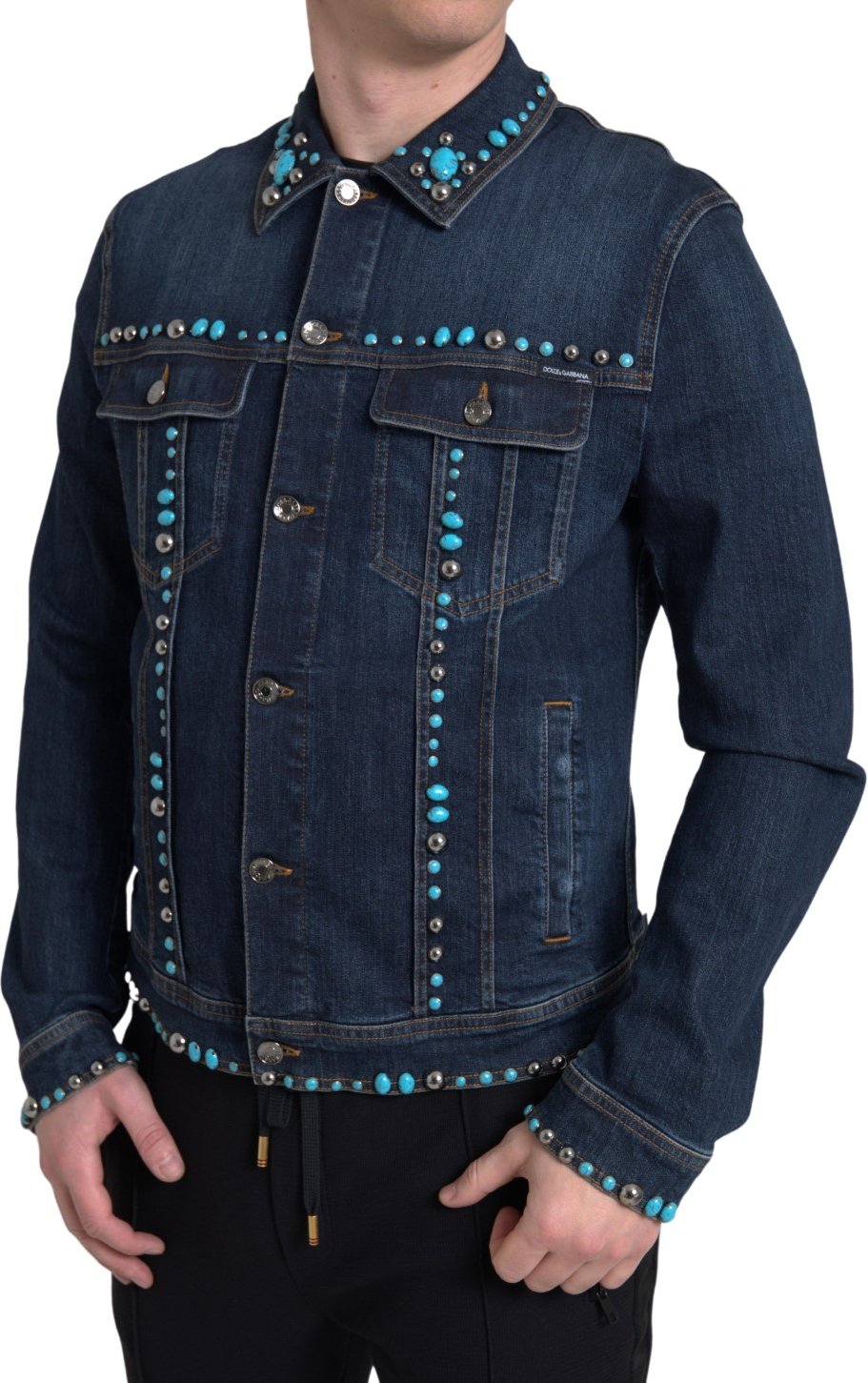 Verzierte Jeansjacke