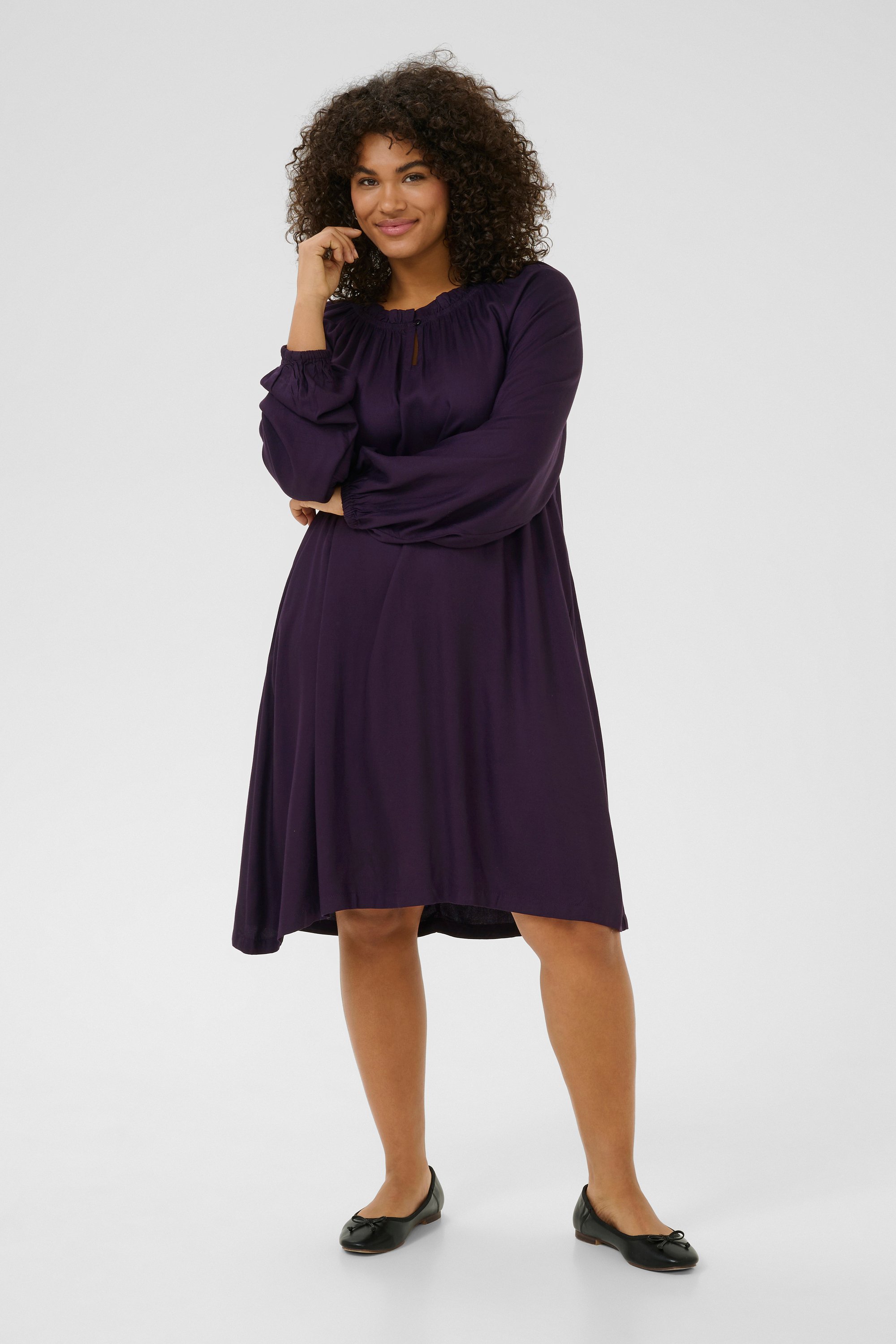 Kleid A-shape purple
