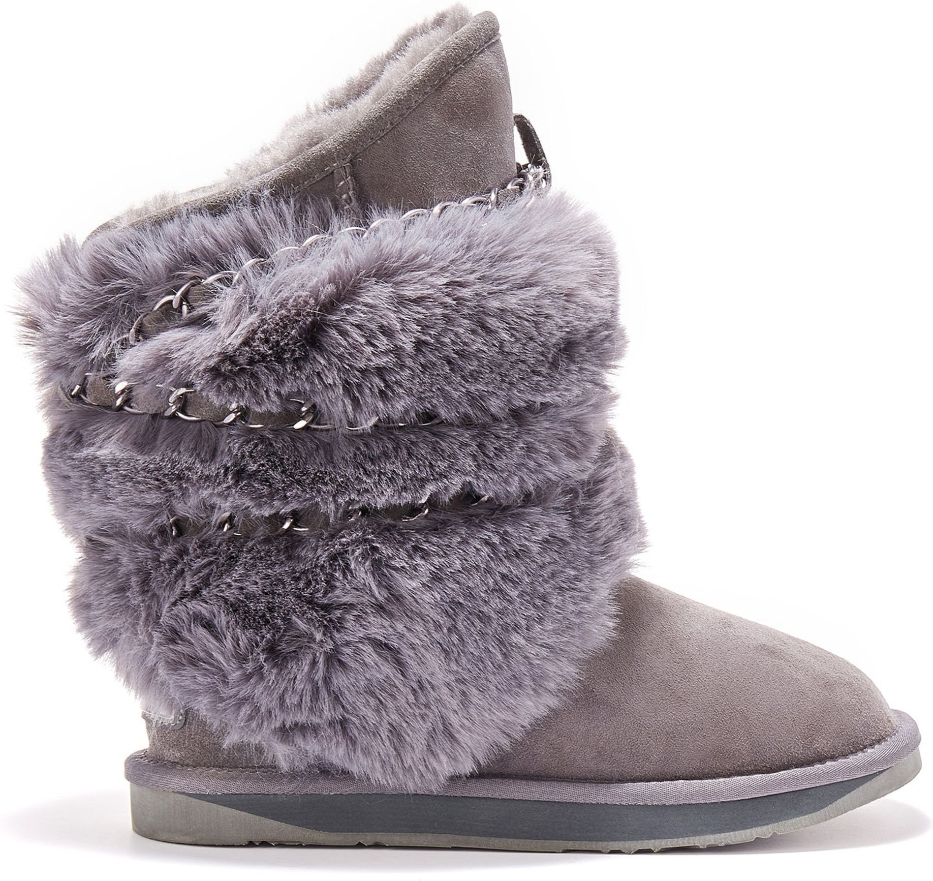 Kurze, graue Atilla-Stiefel