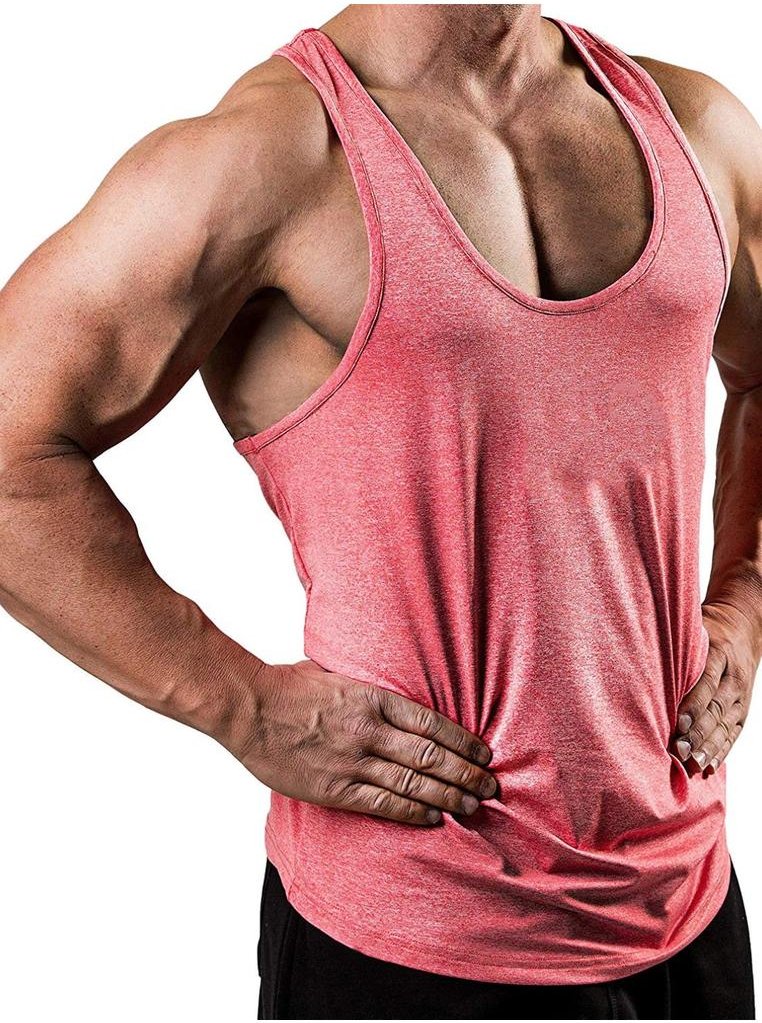 Thumbnail - Herren Plus Size Rundhals-Rückenfreies Tanktop
