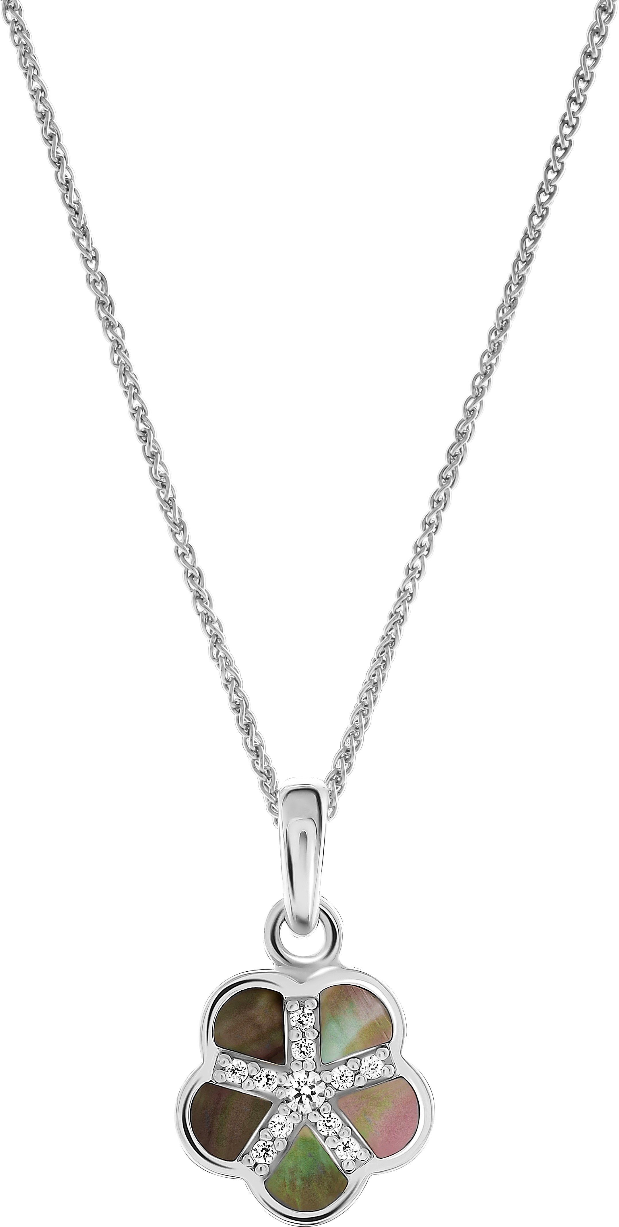 Orphelia 'Daisy' Damen-Anhänger aus 925er Sterlingsilber mit Kette – Silber ZH-7585