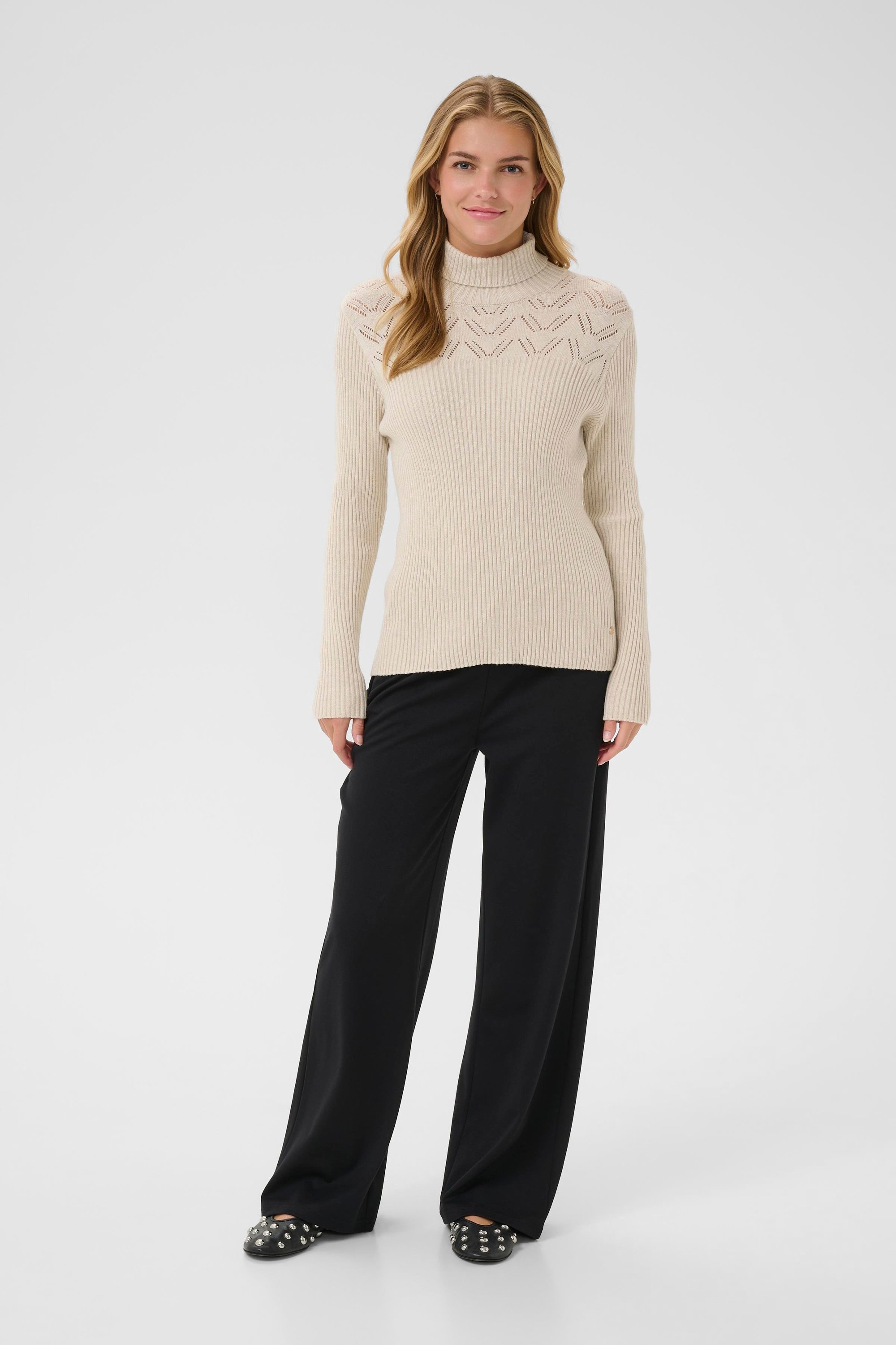 Thumbnail - Strickpullover CRDela Slim fit beige