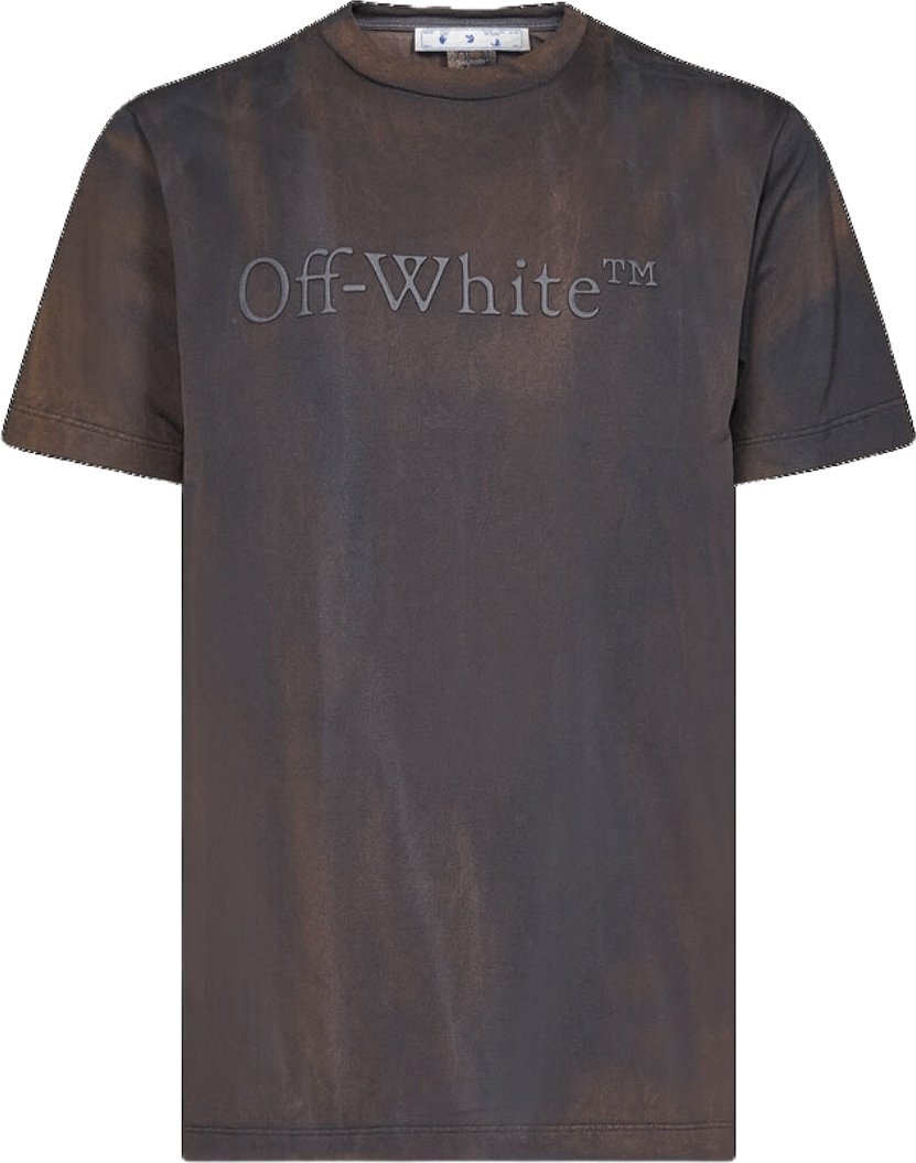 Off-White Bookish Land Slim Fit Petrol T-Shirt