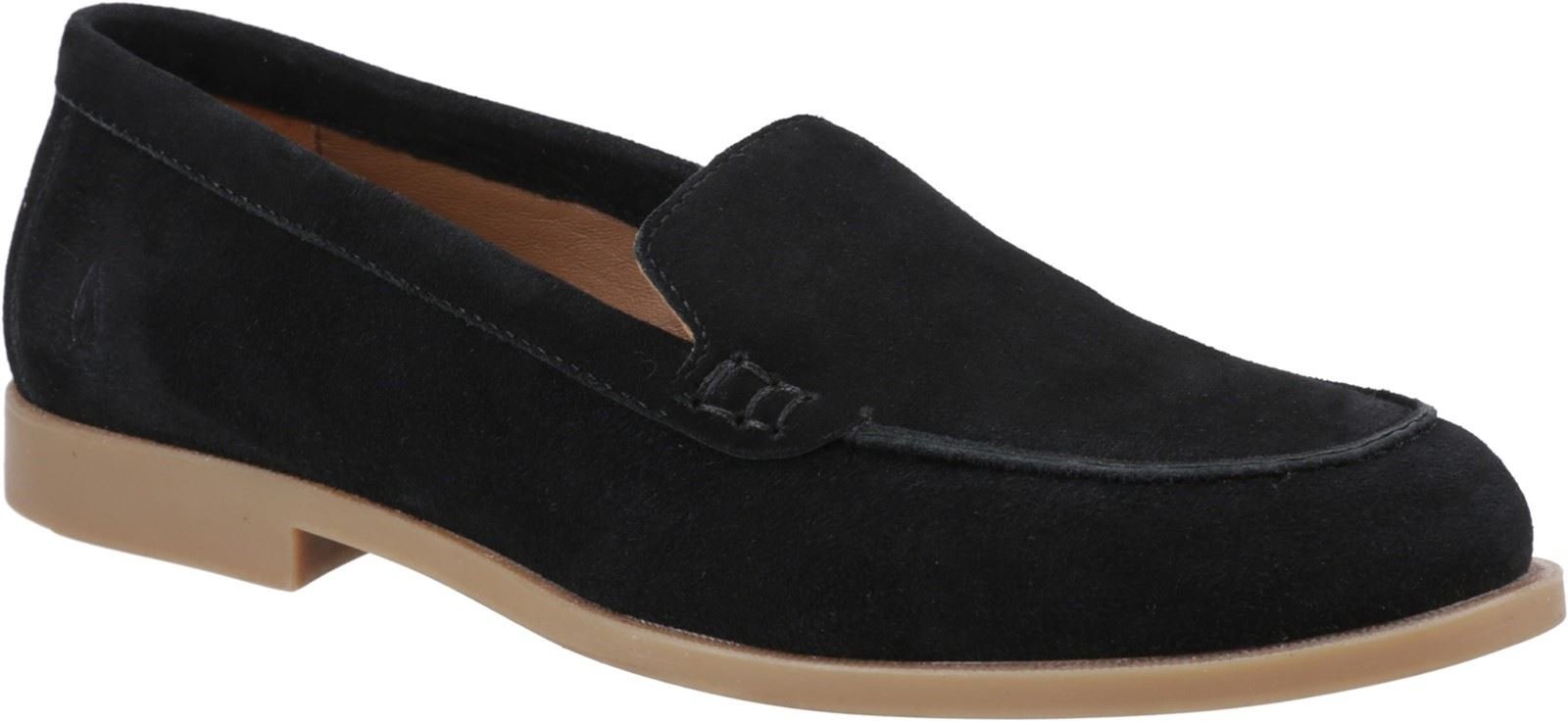 Hush Puppies Natasha Leder Damen Schwarze Slipper