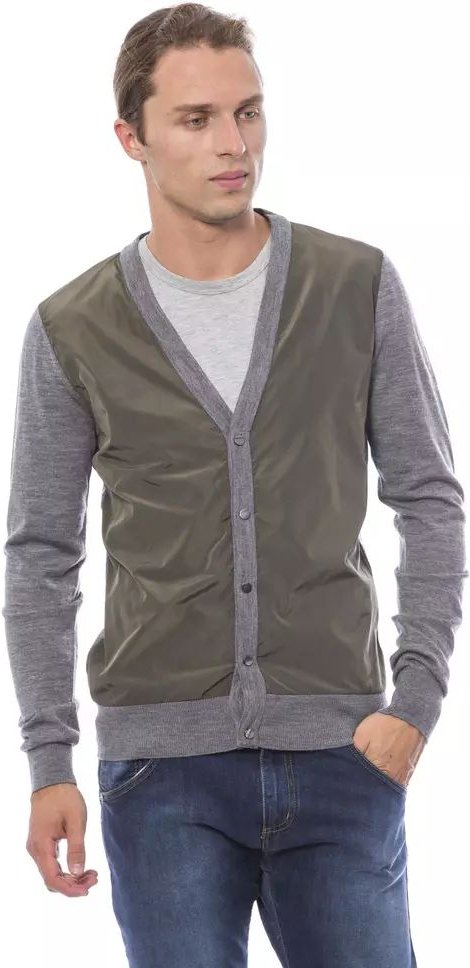 Strick-Cardigan Zweifarbiges Design