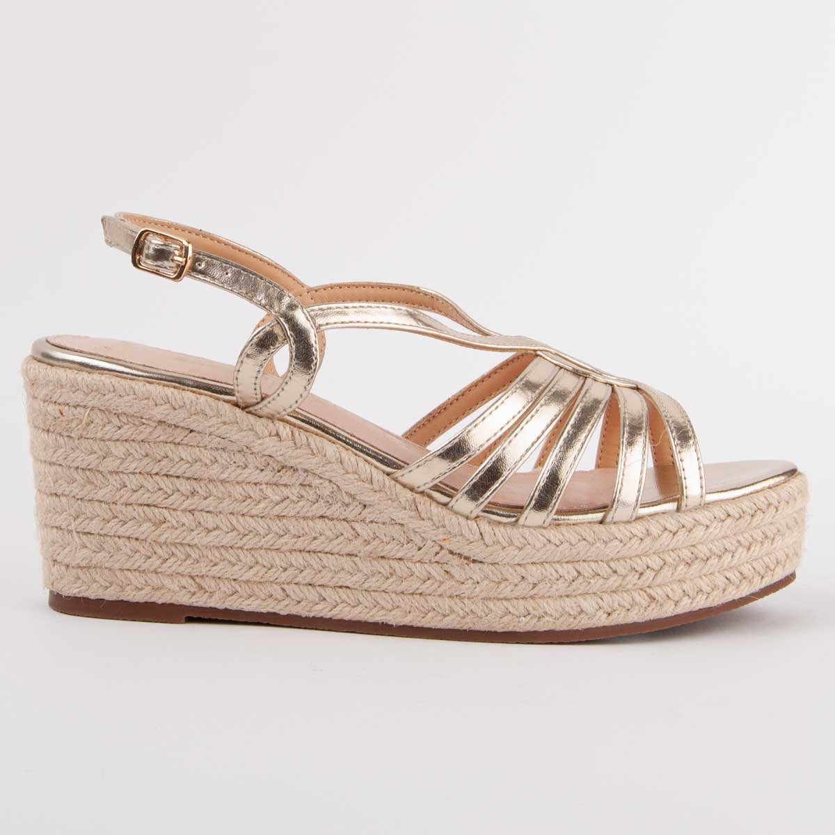 Montevita Sandale Mit Keilabsatz Salia6 Gold