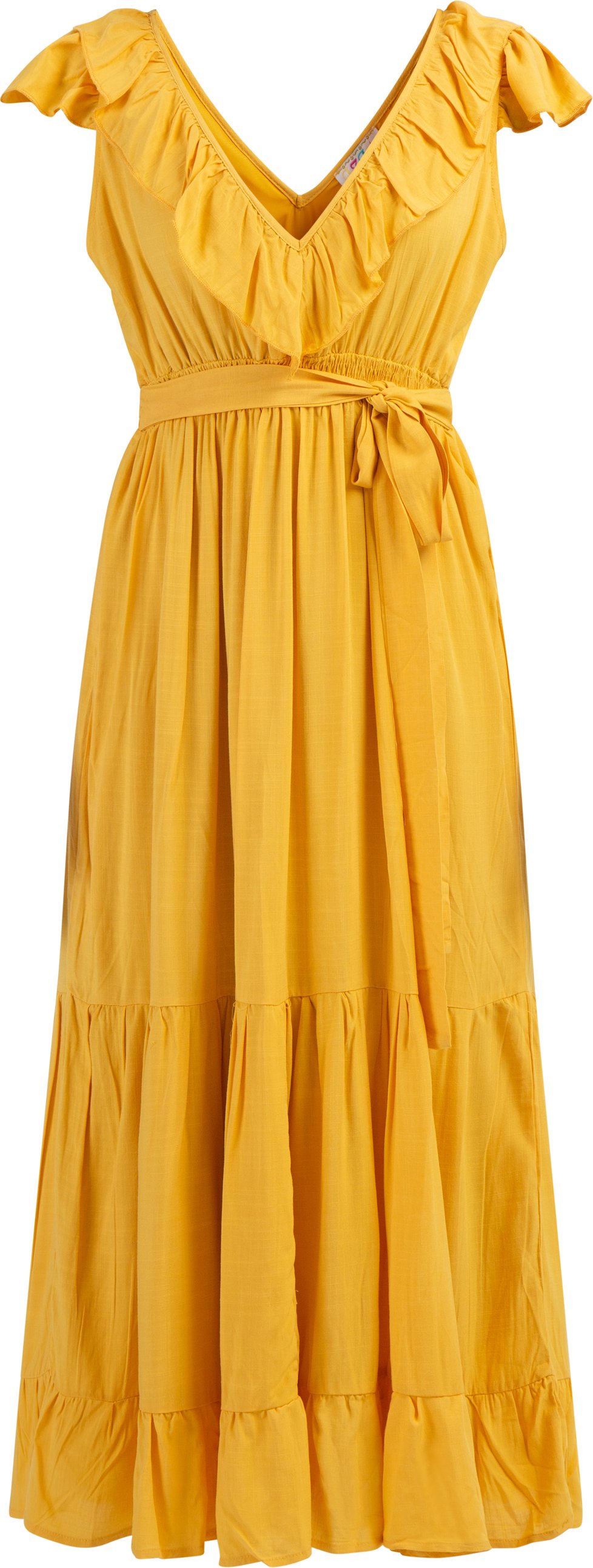 IZIA Maxikleid Damen gelb