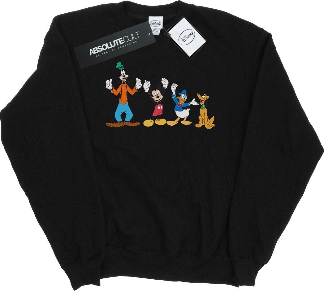 Disney Herren Mickey Mouse Friends Sweatshirt (Schwarz)