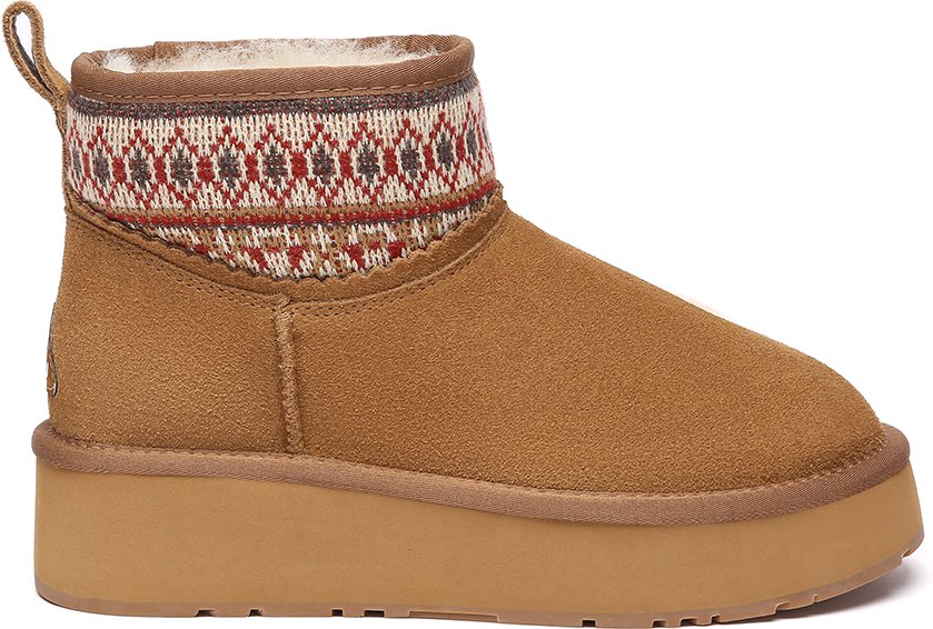 EVER AU Australien Damen Plover Woven Knöchel Plattformstiefel