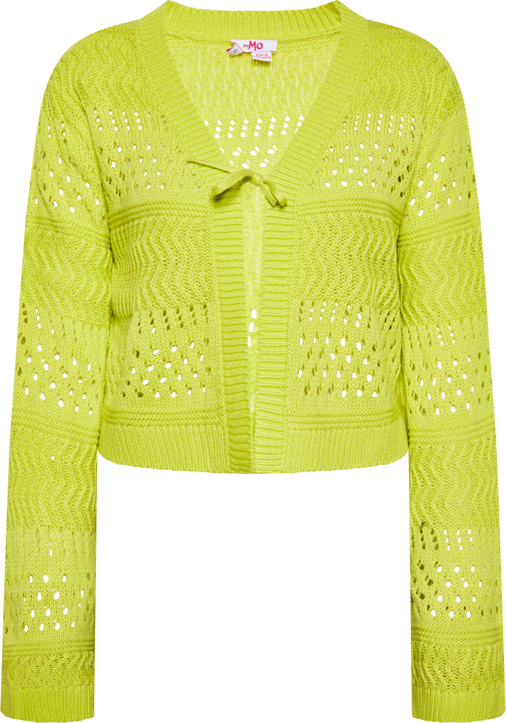 Mymo Strickjacke Damen Limone