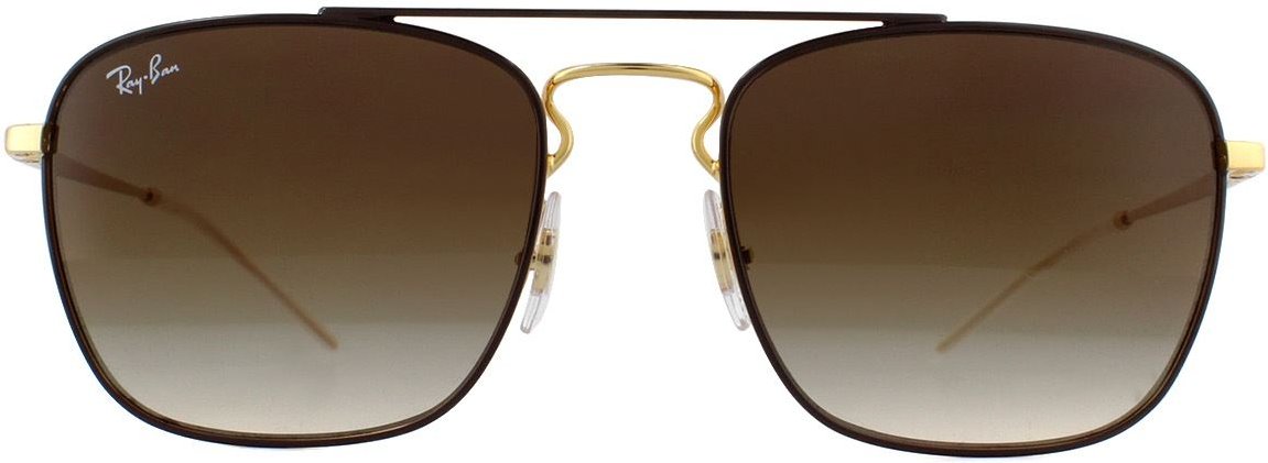 Ray-Ban Sonnenbrille 3588 905513 Gold Top On Braun Braun Gradient Dunkelbraun