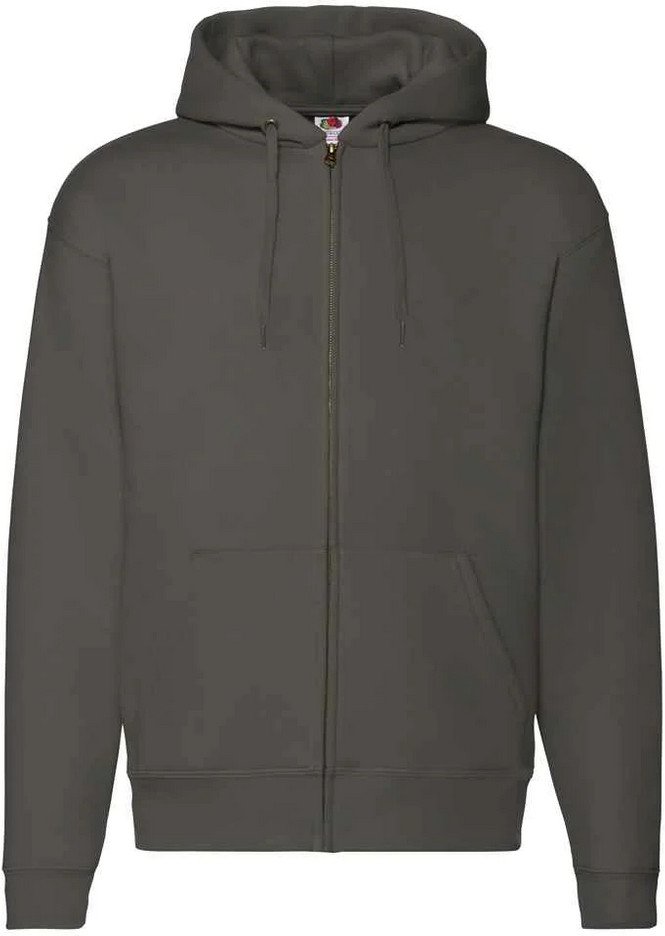Fruit of the Loom Unisex Adult Premium Full Zip Hoodie (Holzkohle)