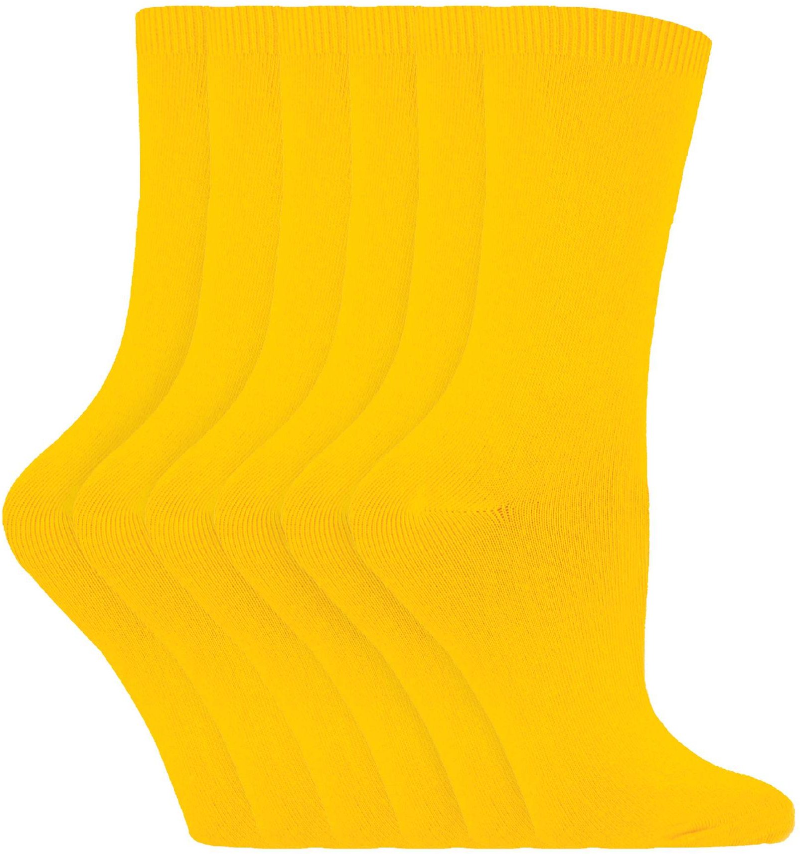 6 Paar Damen Schlichte Baumwollreiche Anz socks
