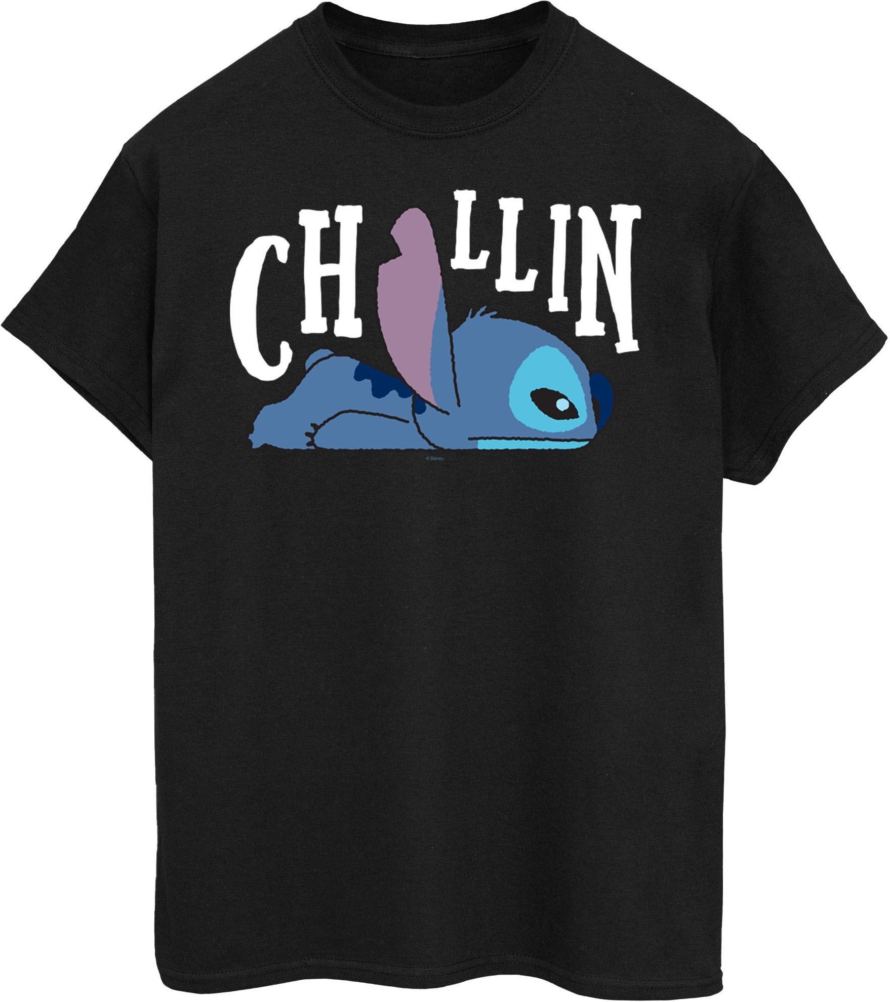 Disney - "Chillin" T-Shirt für Damen (Schwarz)