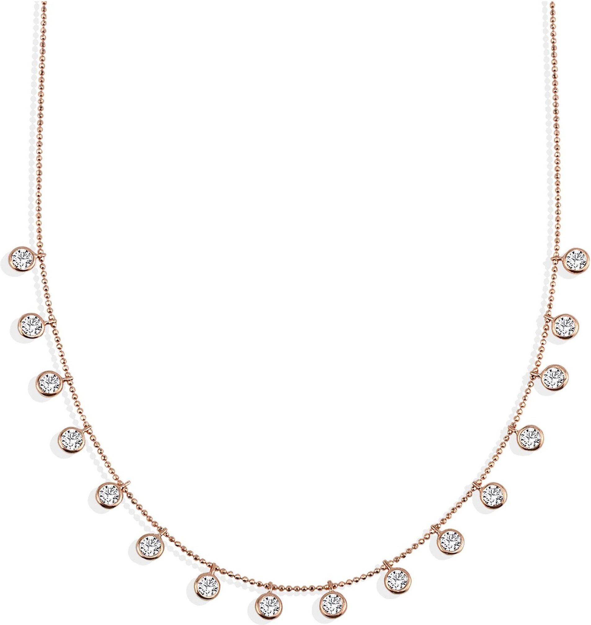 Thumbnail - Dkeniz Anhänger mit Kette 925/- Sterling Silber rosévergoldet funkelnde Halskette