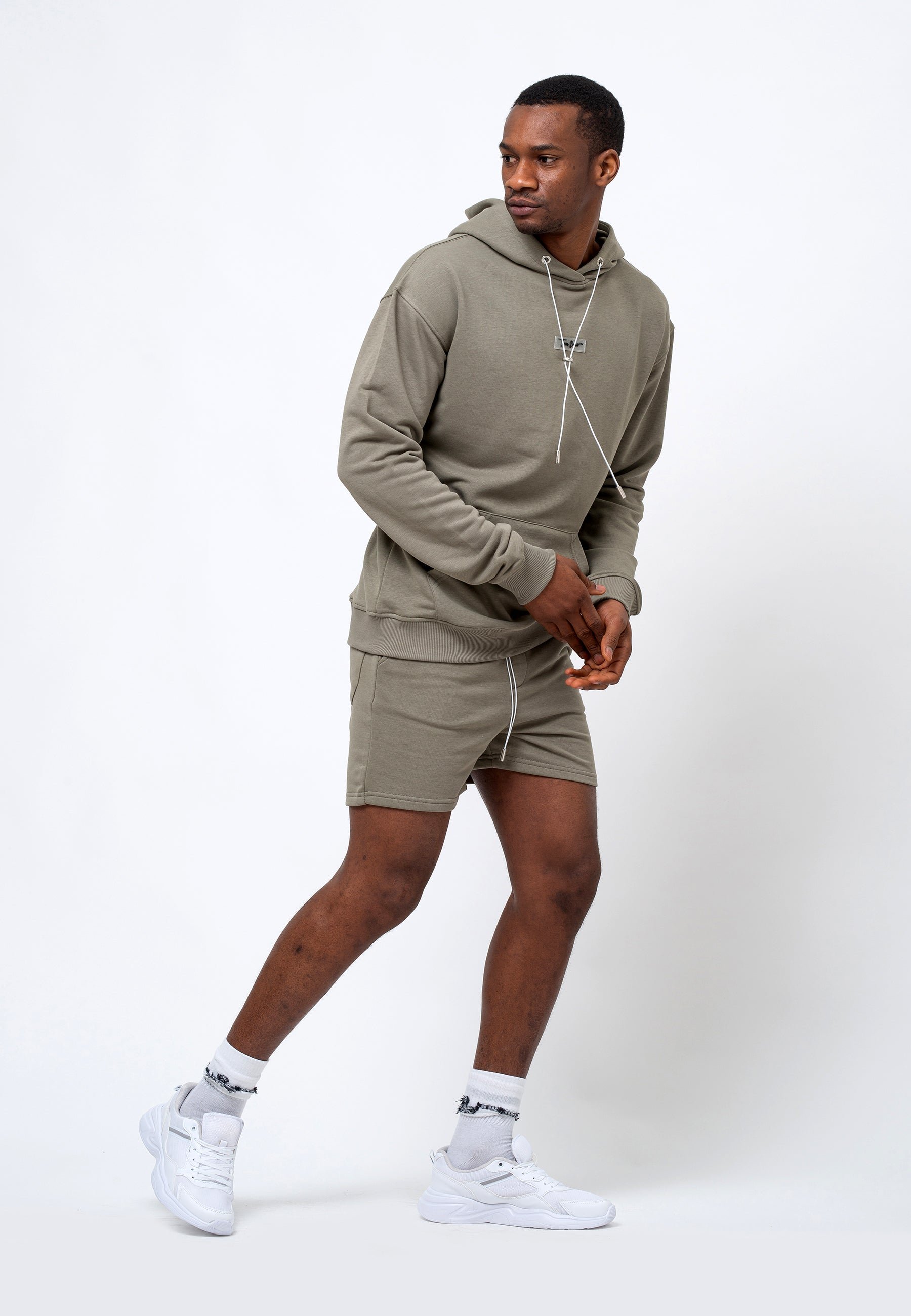 Tom Barron Herren Shorts Moderner Trainingsanzug-Set