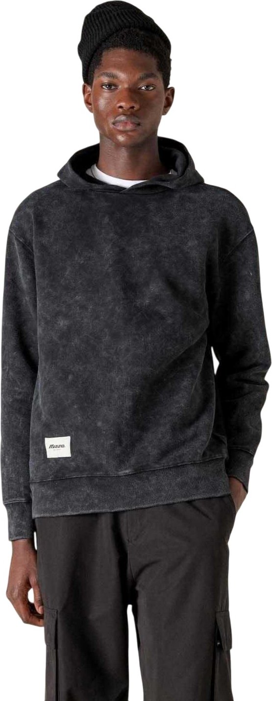 Mizuno - "Sportstyle" Kapuzenpullover für Herren/Damen Unisex (Schwarz)